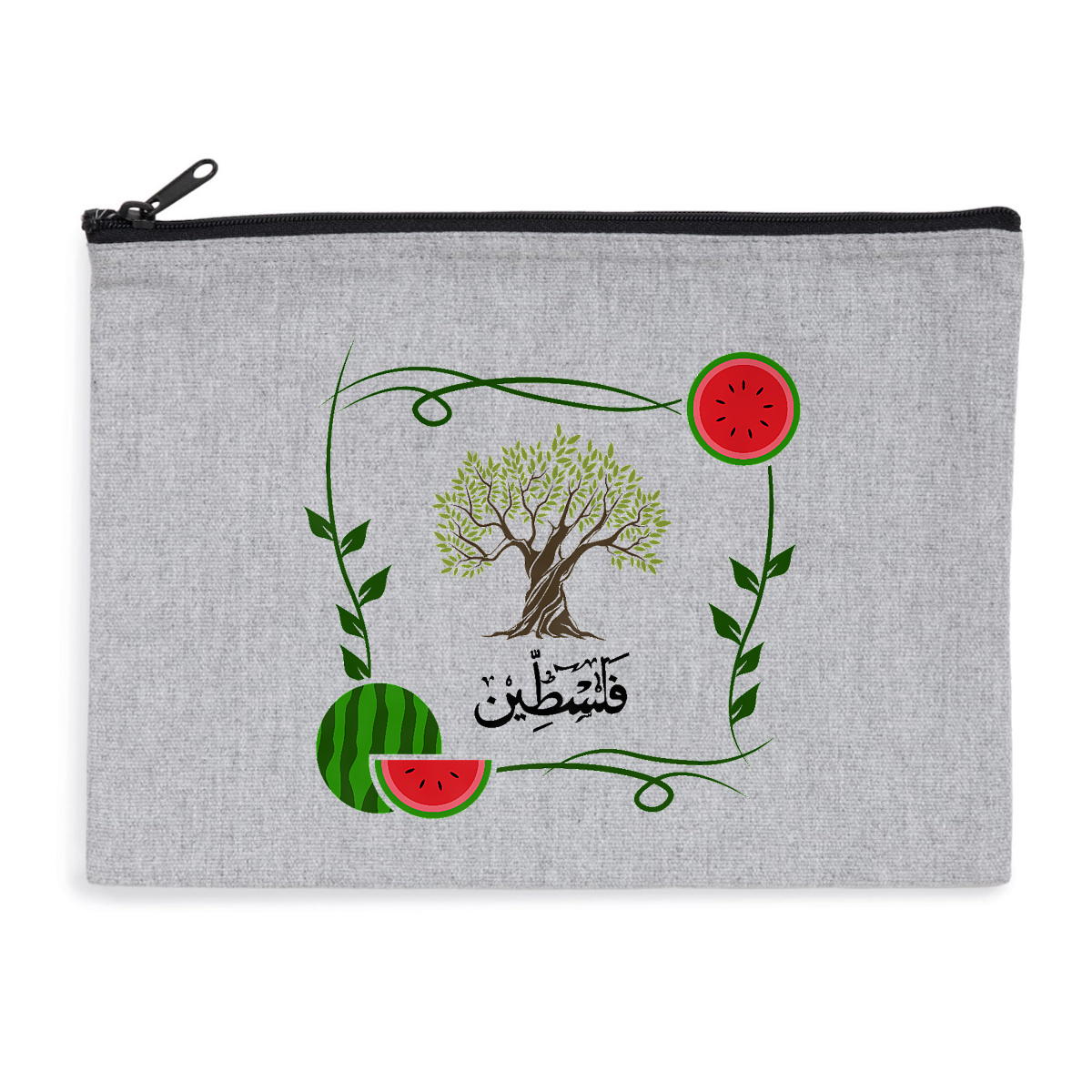 Recycled Pouch - Olive Watermelon