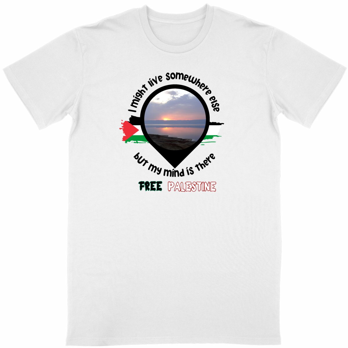 Geographic Tag Palestine Shirt - Image