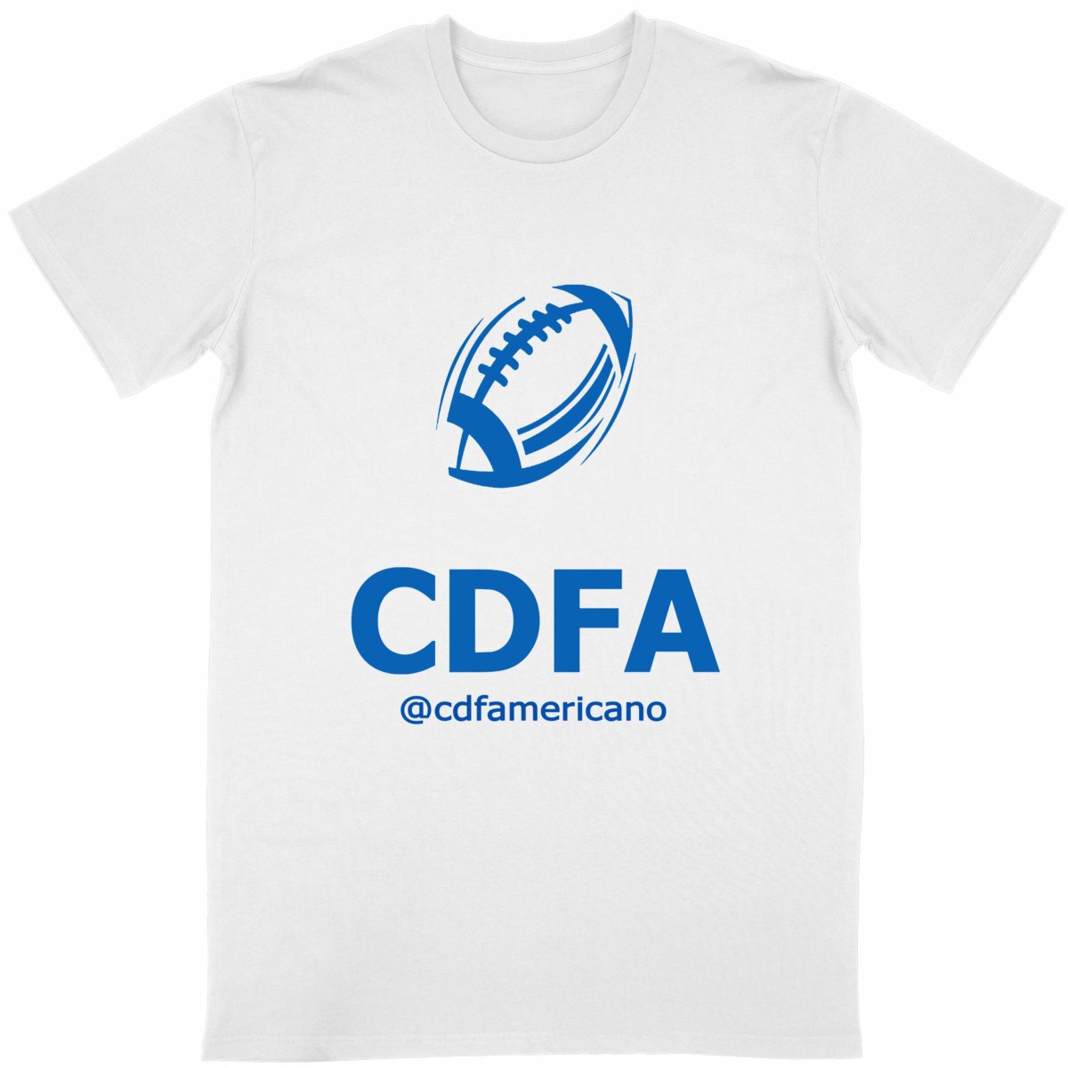 CDFA Camiseta Blanca letras azules - Image