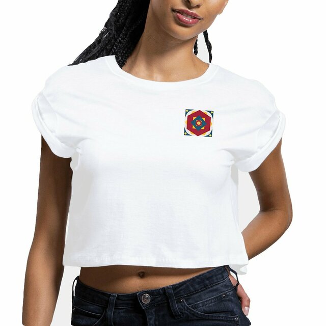 Image front "Flashy" Crop Top Femme