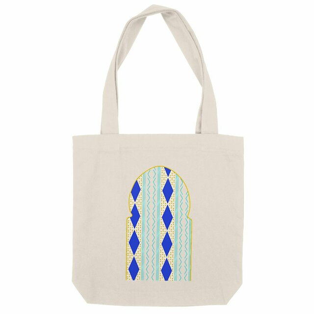 Image front "Merzouga" Tote Bag Noir ou Naturel Épais en Coton Recyclé 