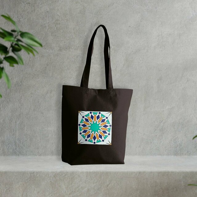 Image front "Sevilla" Tote Bag Noir ou Naturel Épais en Coton Recyclé 
