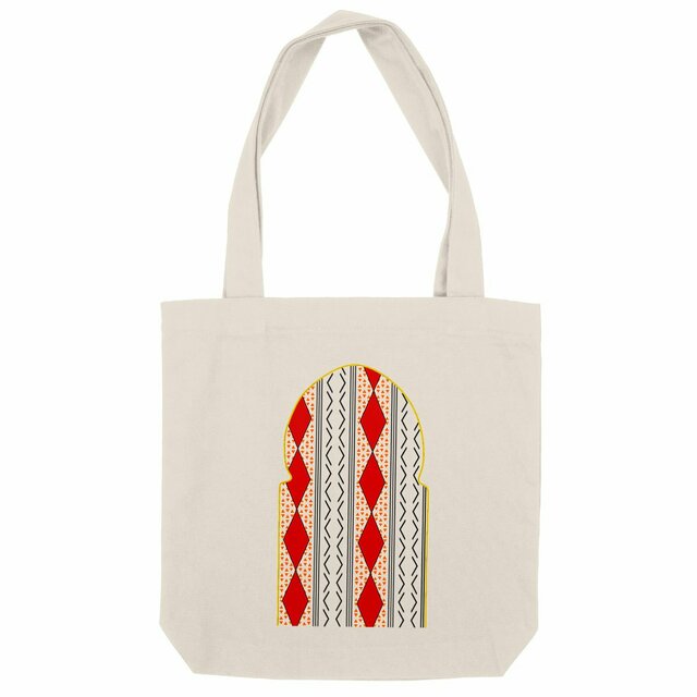 Image front "Ouarzazate" Tote Bag Blanc Épais en Coton Recyclé