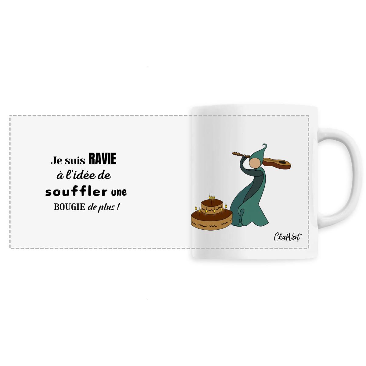 Image front Ze Birthday Mug - Femme