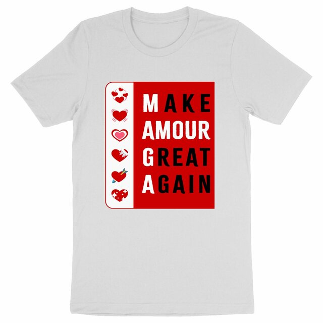 Image back T-shirt Unisexe épais MAGA Saint Valentin