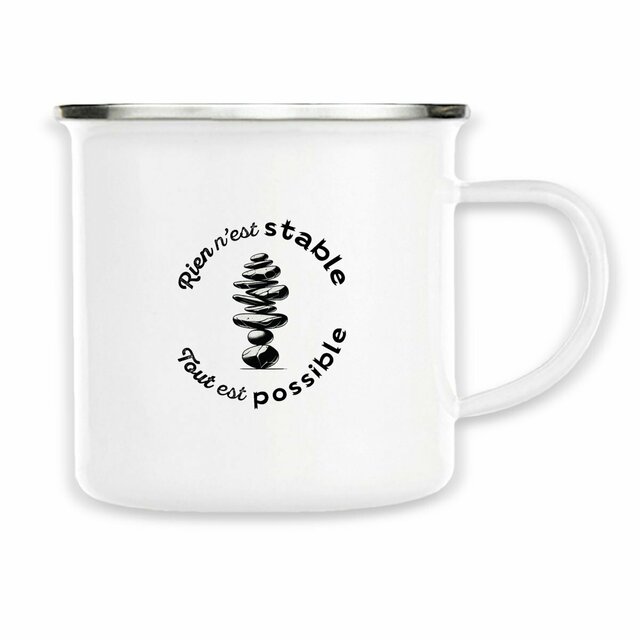 Image back Mug Equilibre de pierres - Tout est possible