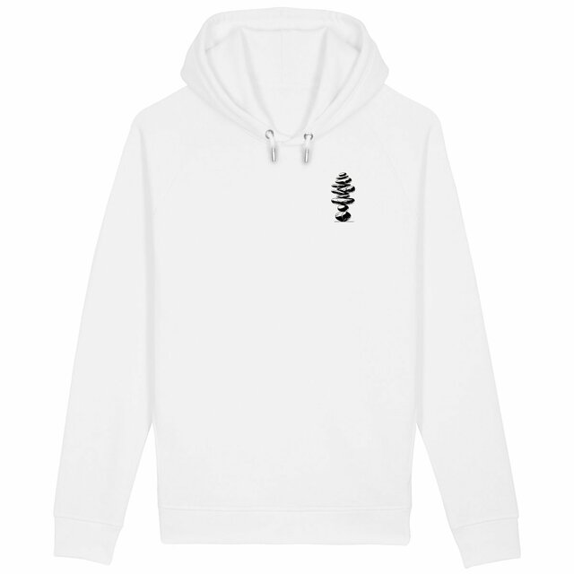 Image back Sweat à capuche avec poches latérales - Equilibre de pierres