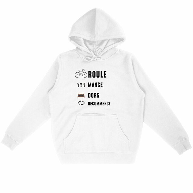 Image back Sweat Fou du vélo - couleurs claires