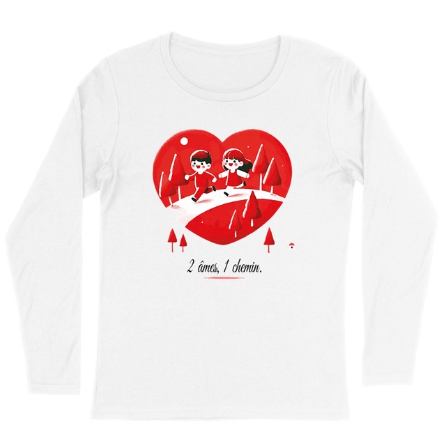 Image back T-shirt Femme Léger manches longues Saint Valentin