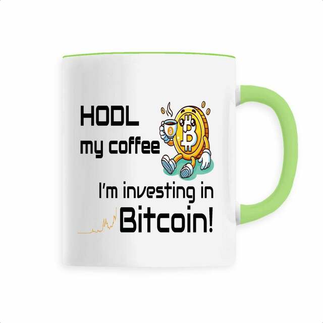 Image back Mug céramique - Surveillez votre café et le Bitcoin