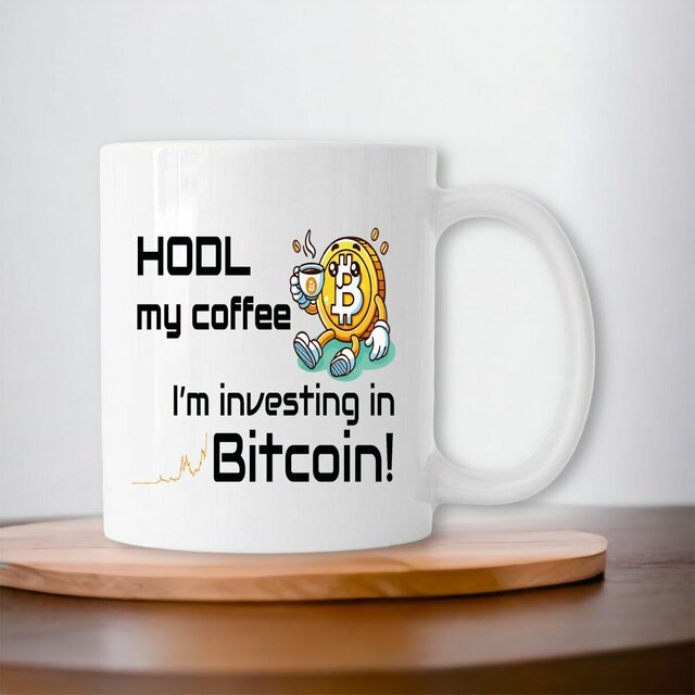 Image front Mug céramique - Surveillez votre café et le Bitcoin