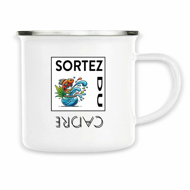 Image back Mug Métal Sortez du Cadre