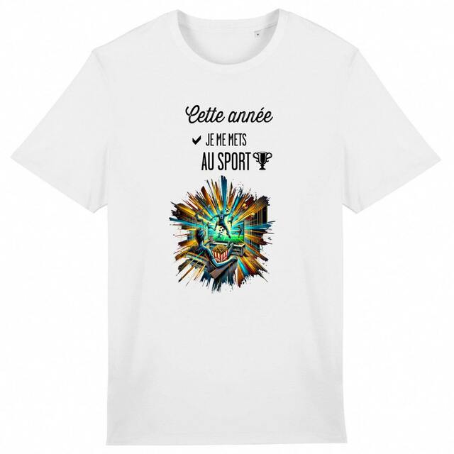 Image back T-shirt léger unisexe - Je me mets au sport