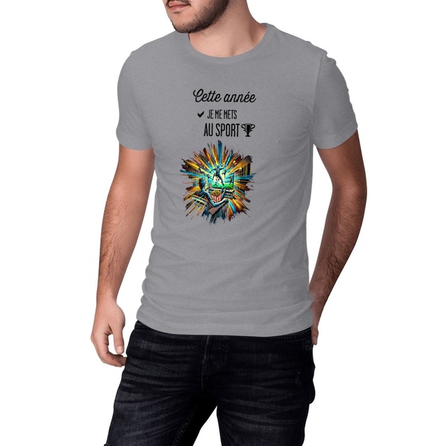 Image front T-shirt Unisexe - Je me mets au sport