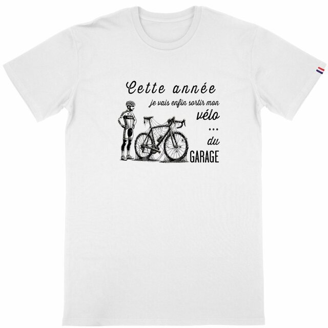 Image back T-shirt Homme Made in France - Année du vélo
