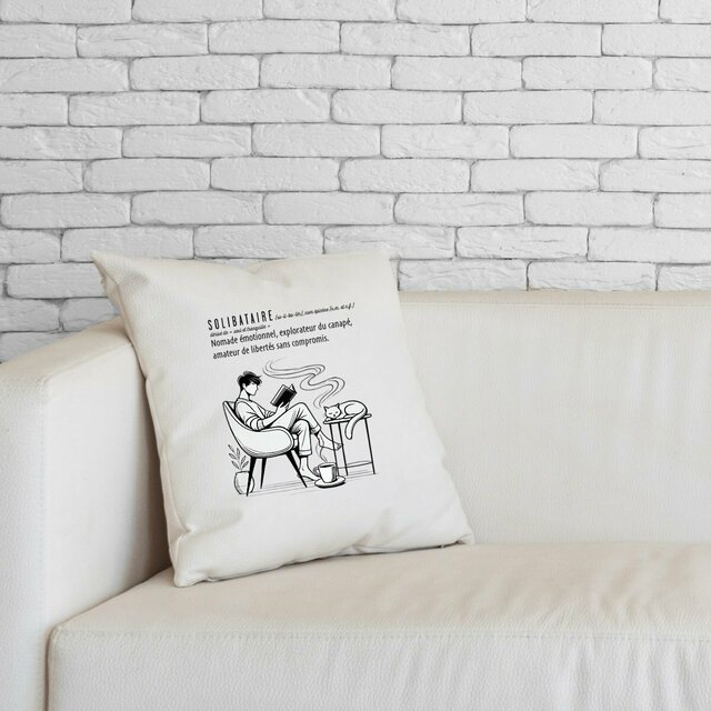 Image front Coussin pour canapé de Solibataire - homme