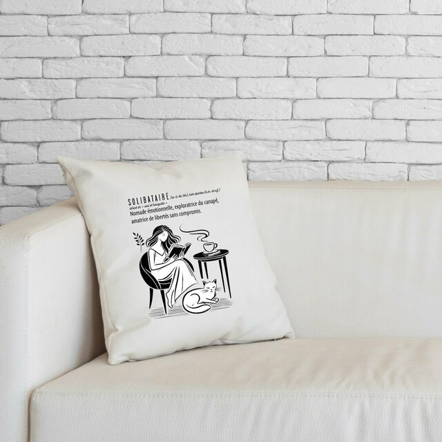 Image front Coussin pour canapé de Solibataire - femme