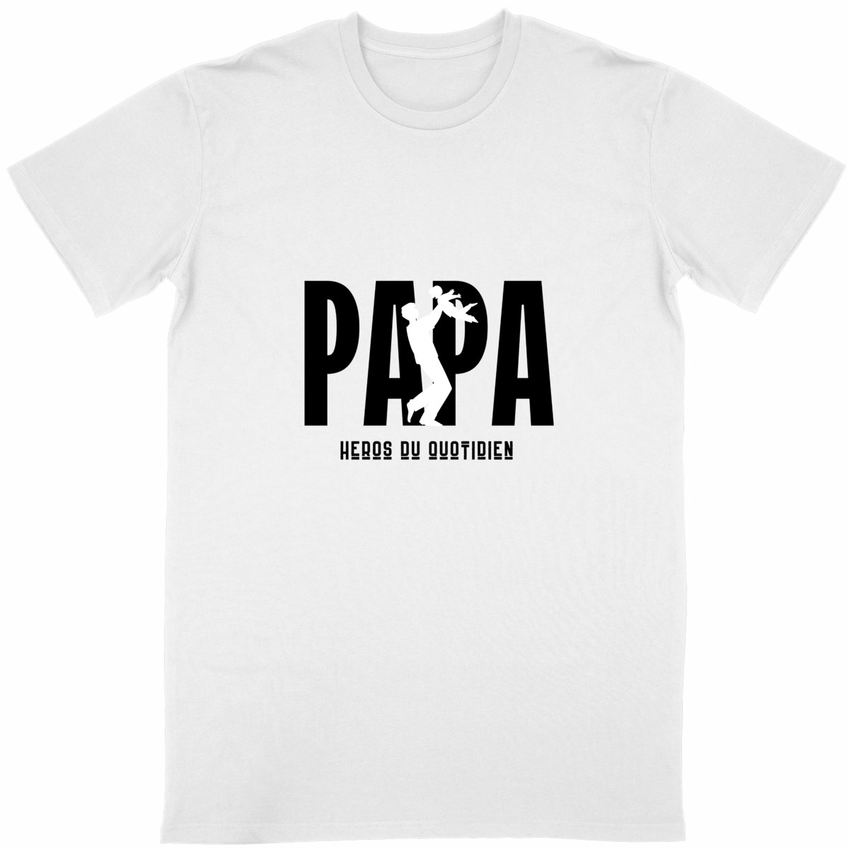 T-shirt : "Papa Héros du quotidien" - version 2 - Image