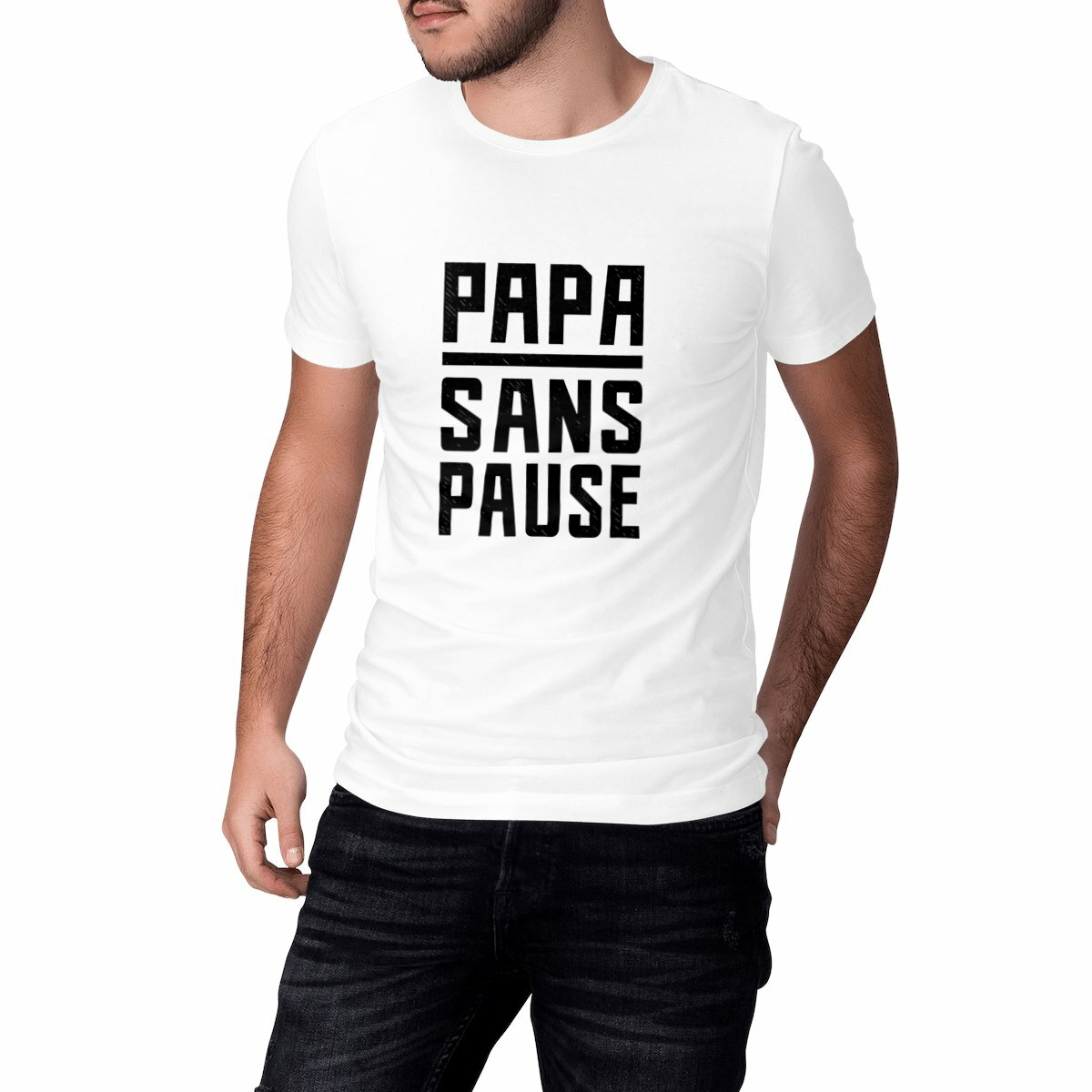 T-shirt : "Papa sans pause"