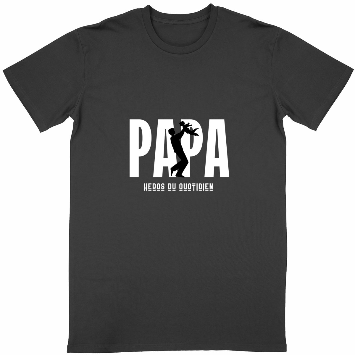 T-shirt : "Papa Héros du quotidien" - version 1 - Image