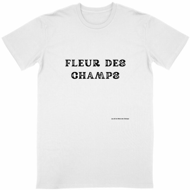 Image back T-shirt Unisexe Classique fleur des champs