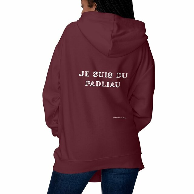 Image front Sweat à capuche Epais Unisexe je suis du padliau