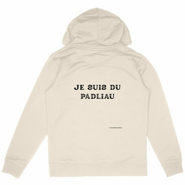 Image back Sweat à capuche Epais Unisexe je suis du padliau
