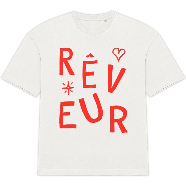 Image back Rêveur | T-shirt Unisexe Oversized