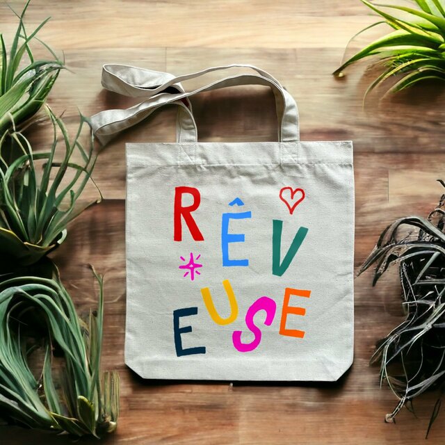 Image front Rêveuse l Totebag épais