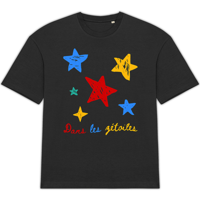 Image back Dans les zétoiles | T-shirt Unisexe Oversized