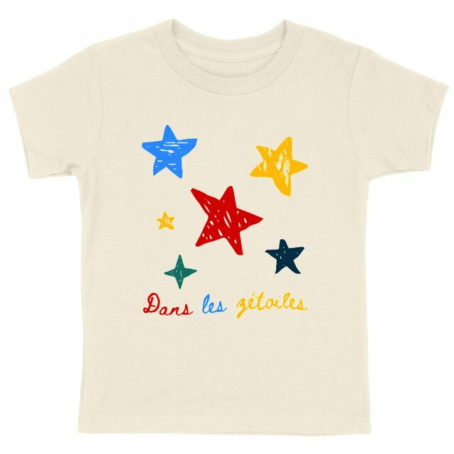 Image back Dans les zétoiles | T-shirt Enfant Epais
