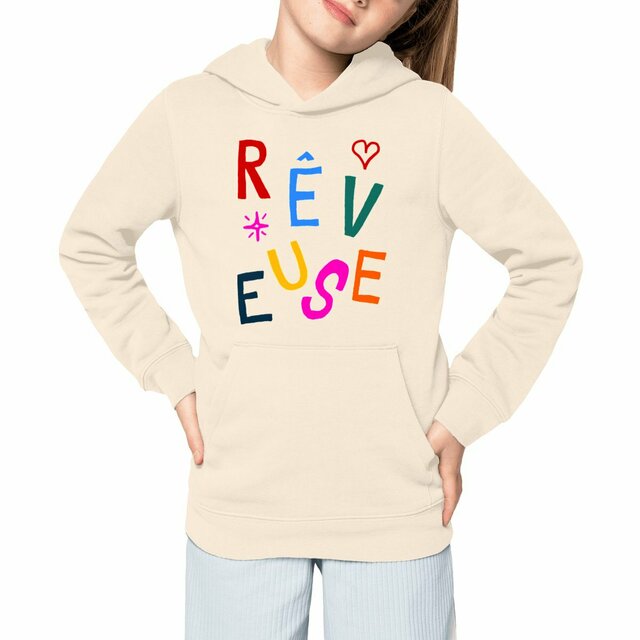 Image front Rêveuse | Sweat à capuche Epais Enfant