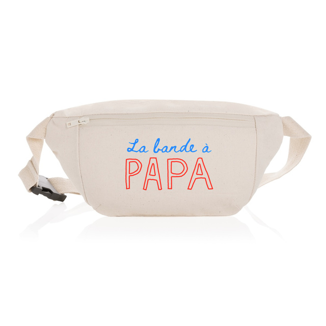 Image back La bande à papa | Sac banane en toile recyclée