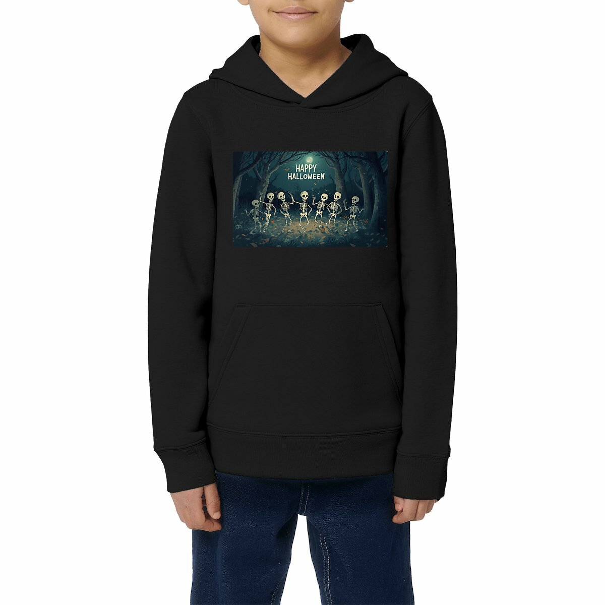 Image front Kids Halloween Hoodie - Happy Halloween