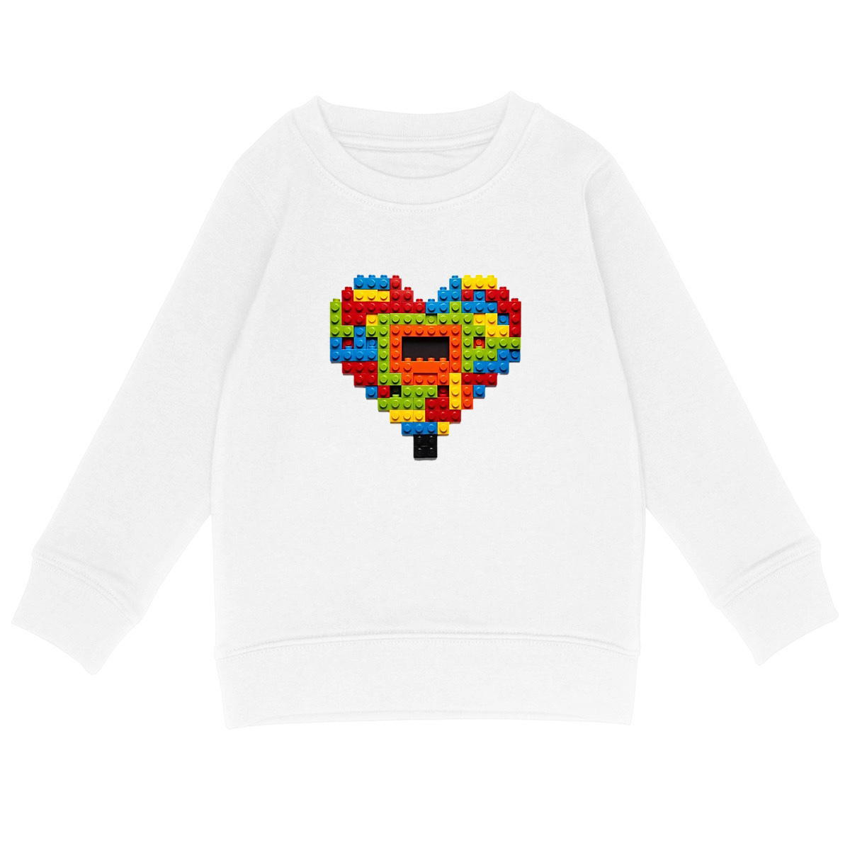 Image front Kids Full sleeves -bricks heart