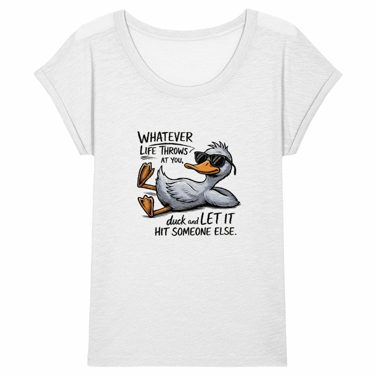 Image back Life's a party - Duck IT Women T shirt