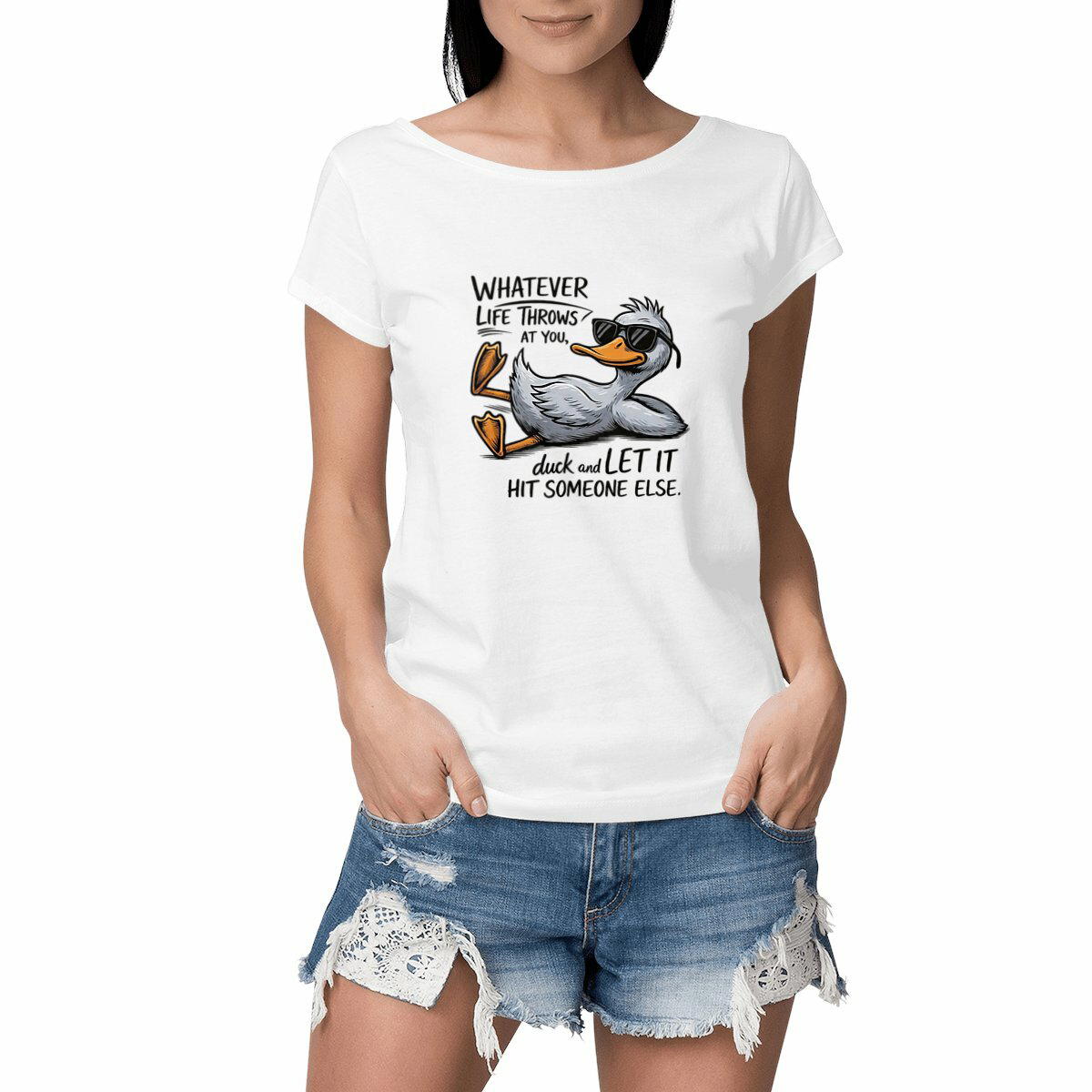 Image front Life's a party - Duck IT Women T shirt