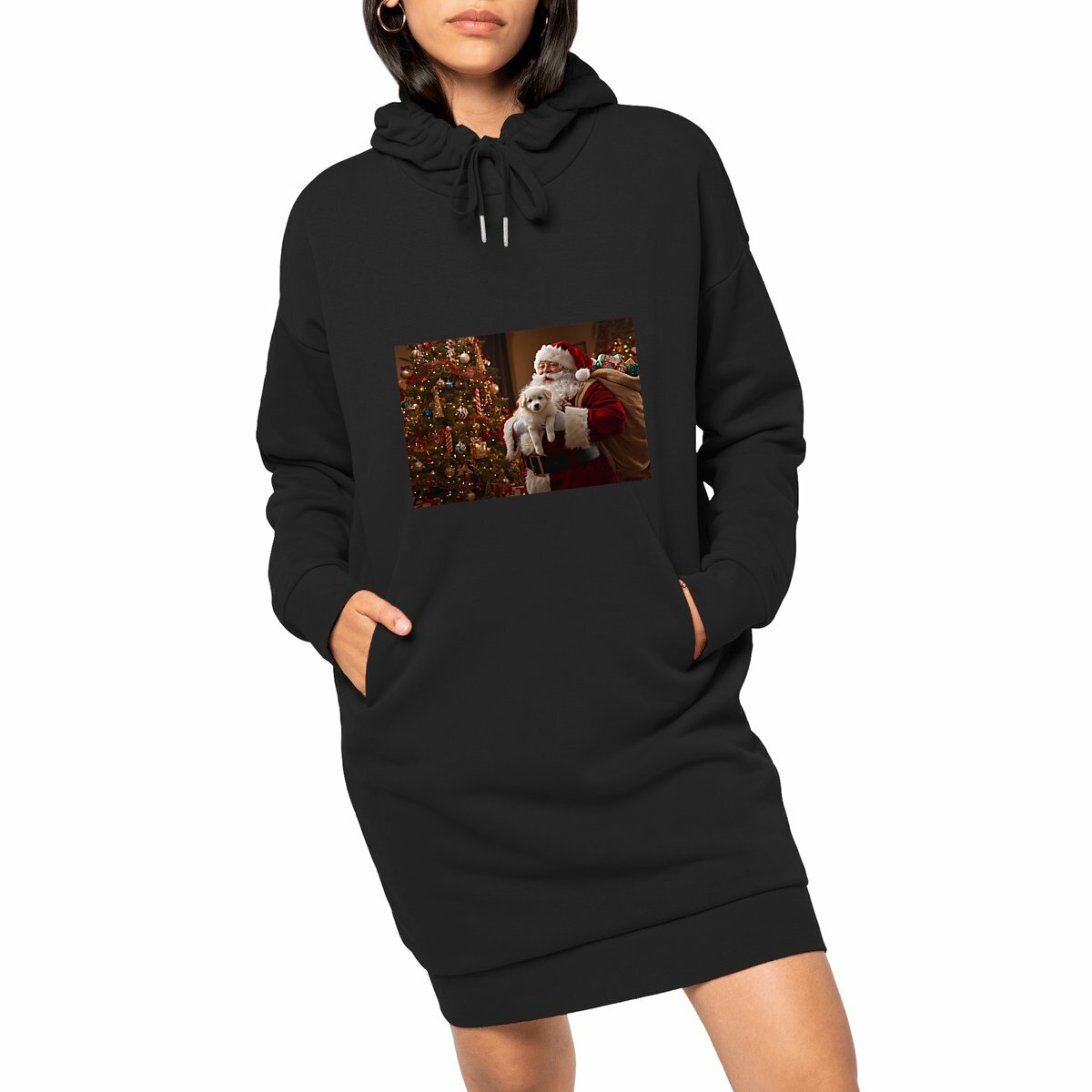 Image front Women organic Festive hoodie