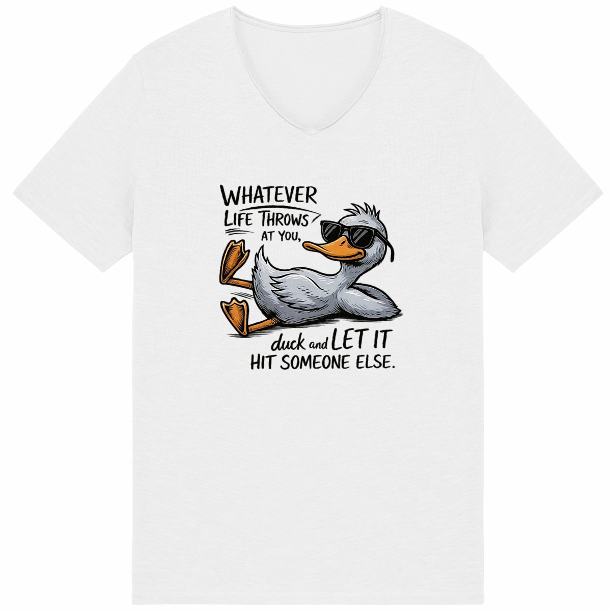 Image back Life's a Party - Duck IT Men Tshirt
