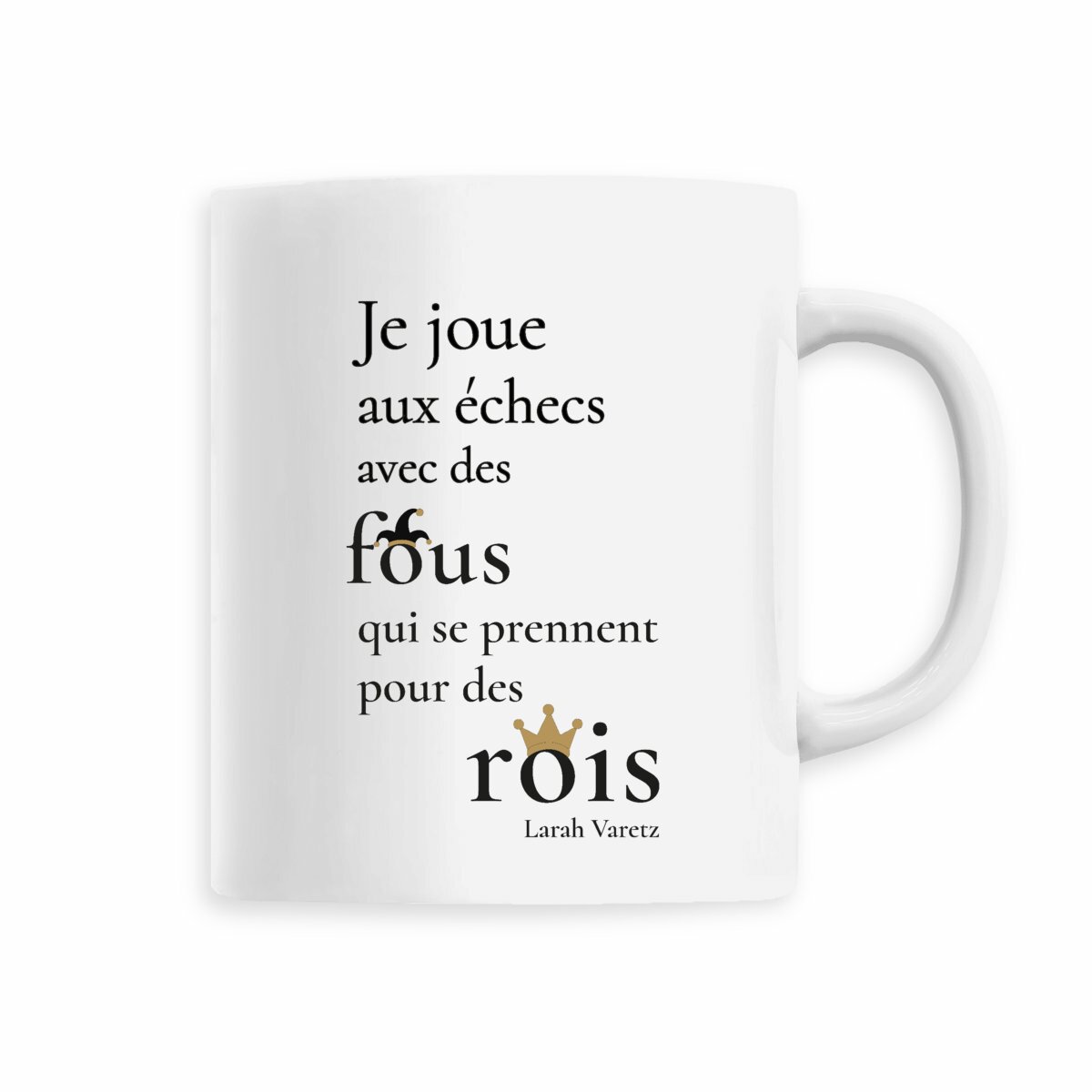 Image front Mug blanc • Texte humoristique « La vérité prend l'escalier »