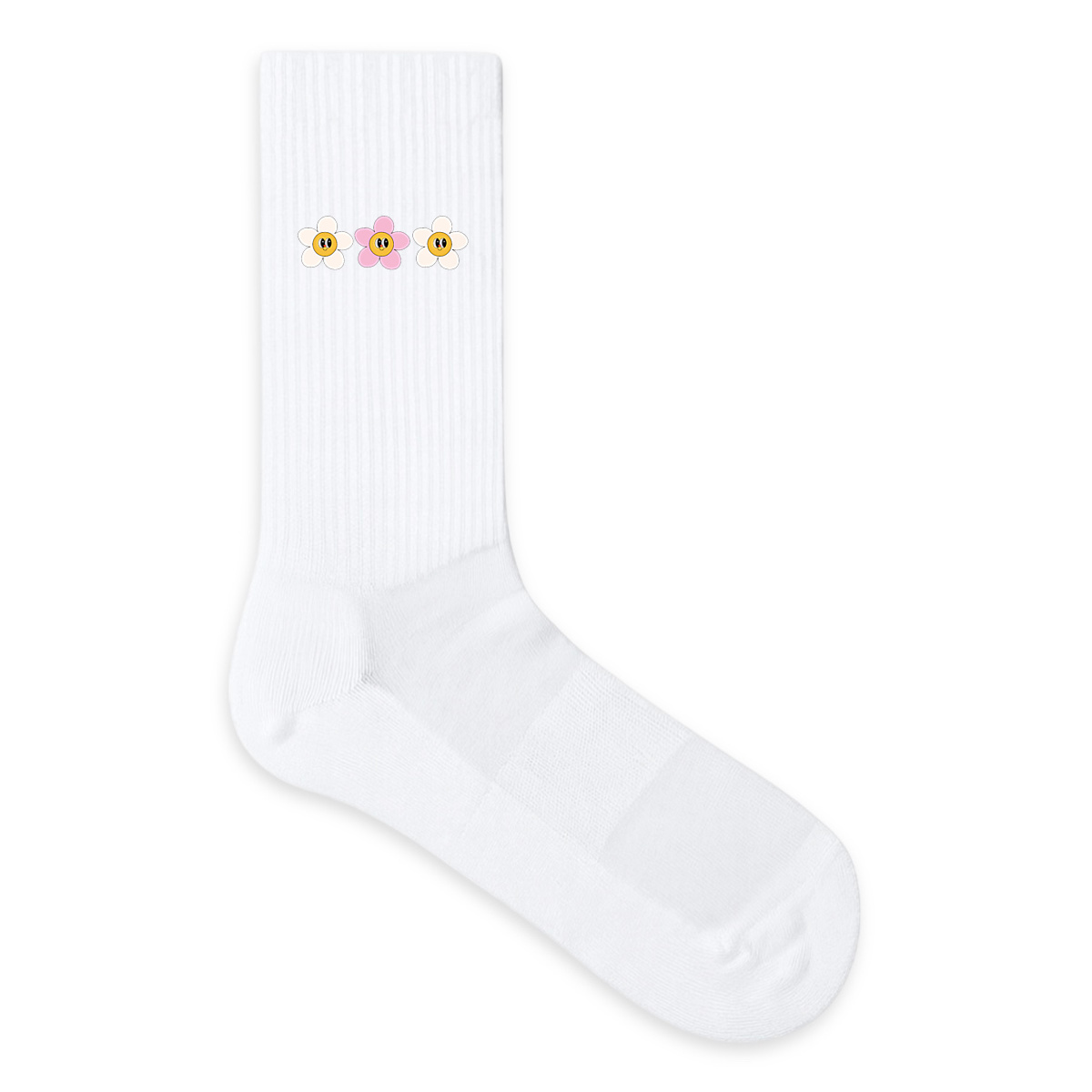 Image back Chaussettes fleurs