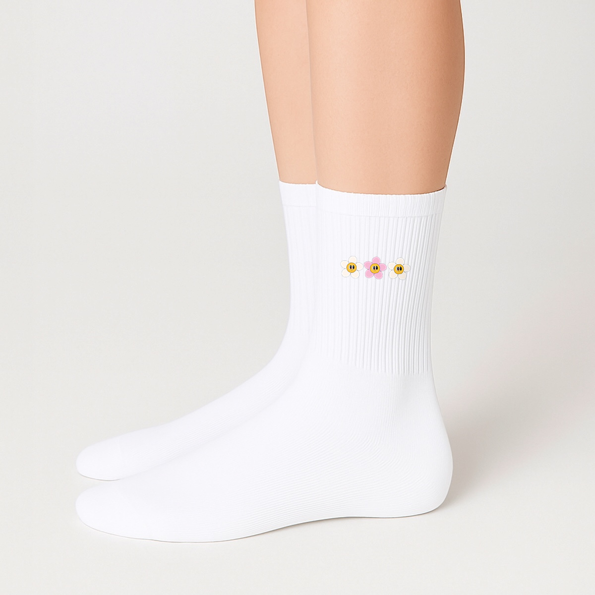 Image front Chaussettes fleurs