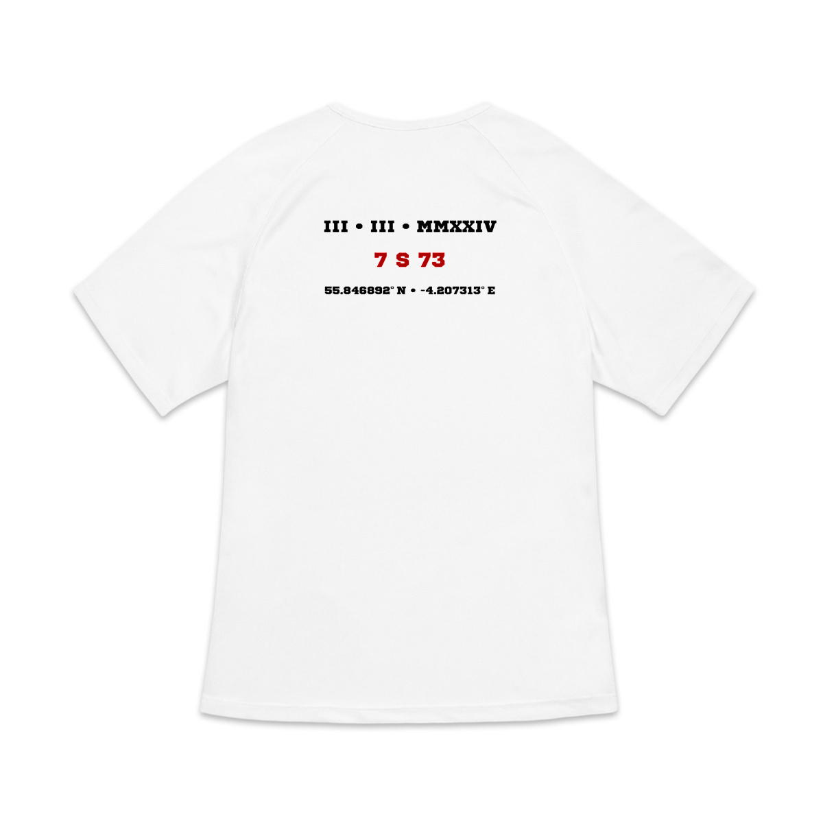 Image back T-shirt de sport recyclé pour femme Aethos x haies - 60 m - Record de France 7 s 73