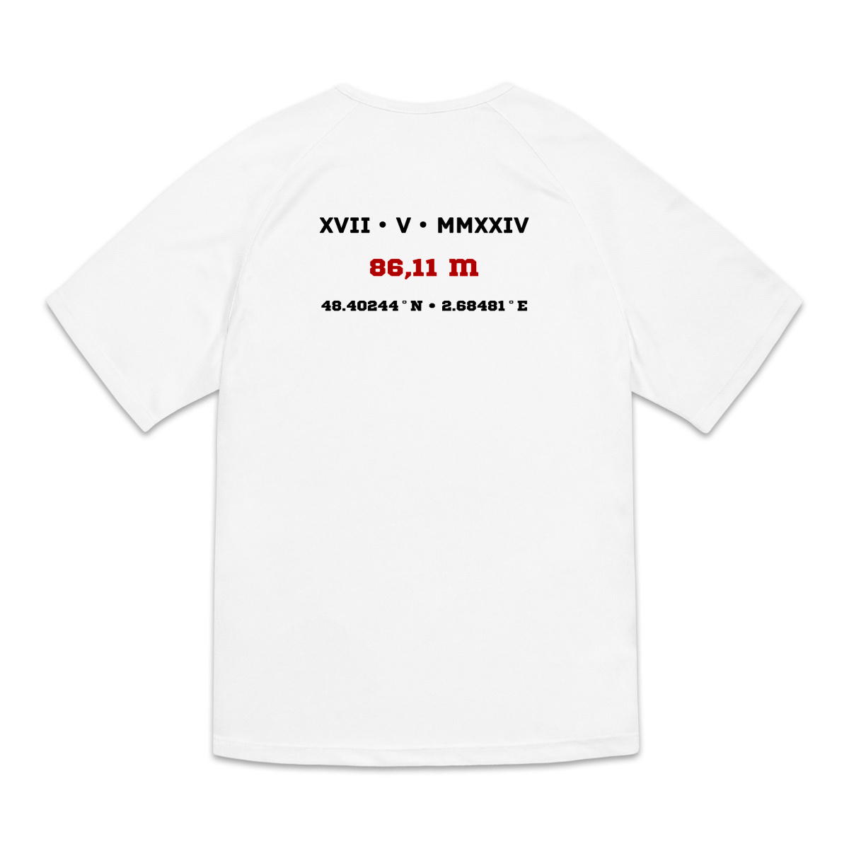 Image back T-shirt de Sport Recyclé pour Homme Aethos x Javelot - Record de France 86,11 m