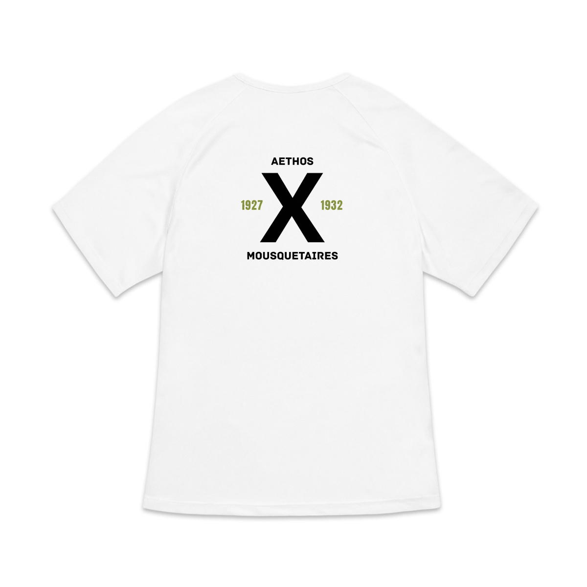 Image back T-shirt de sport recyclé pour femme Aethos x tennis - mousquetaires 