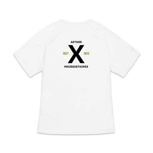 Image back T-shirt de sport recyclé pour femme Aethos x tennis - mousquetaires 