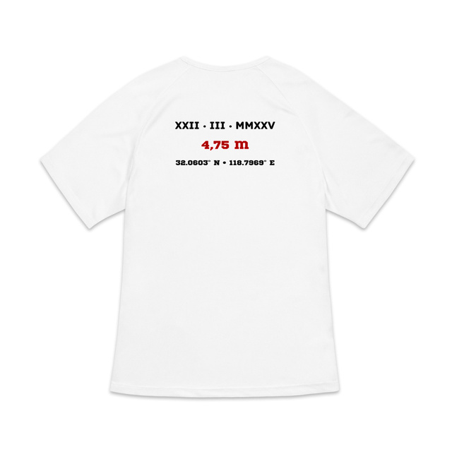 Image back T-shirt de Sport Femme Aethos x Saut à la Perche - Record de France 4,75 m