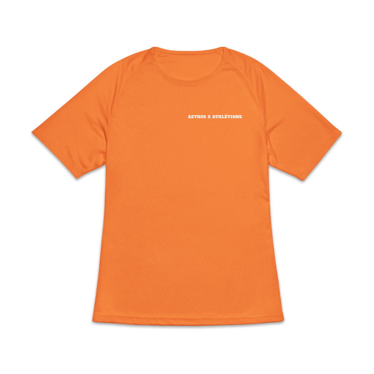 Image front T-shirt de sport recyclé pour femme Aethos x Athlétisme - l'instinct de la piste