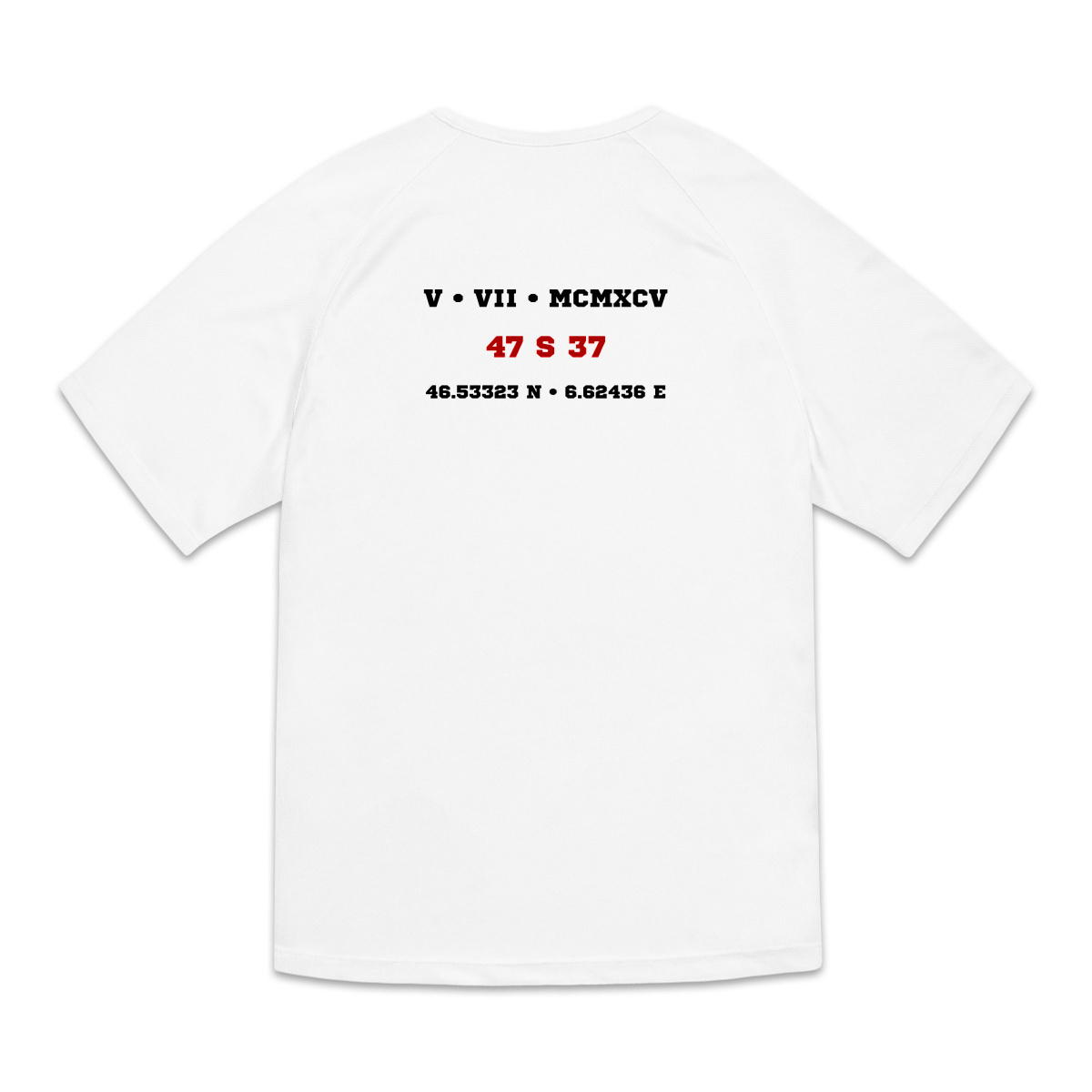 Image back T-shirt de sport recyclé pour homme Aethos x haies - 400 m - Record de France 47 s 37