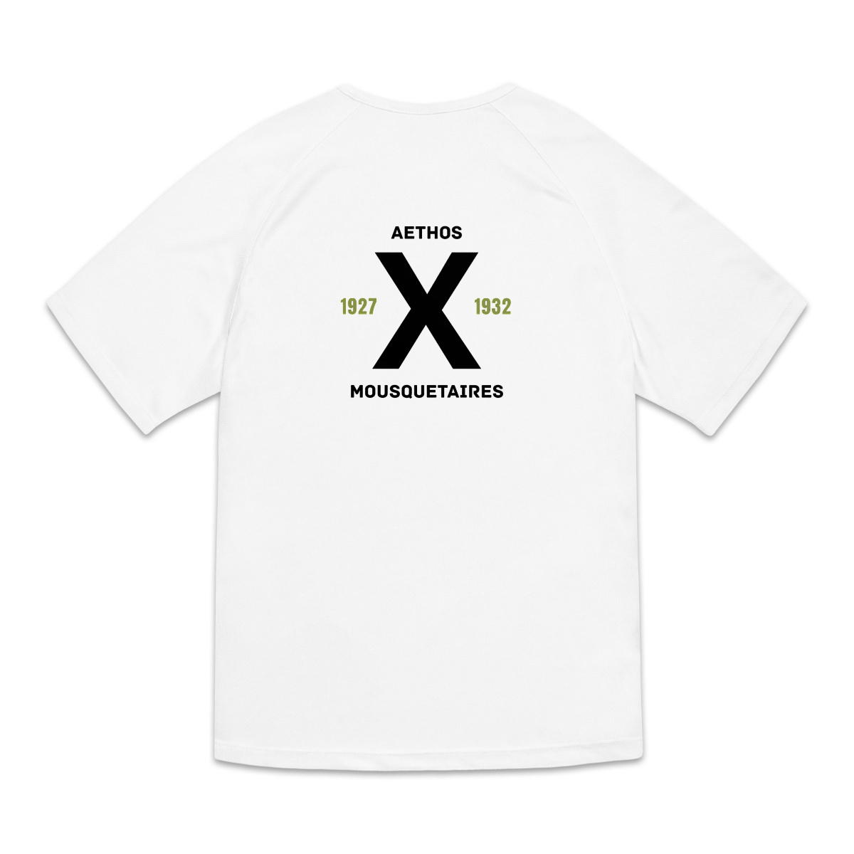 Image back T-shirt de sport recyclé pour homme Aethos x tennis - mousquetaires